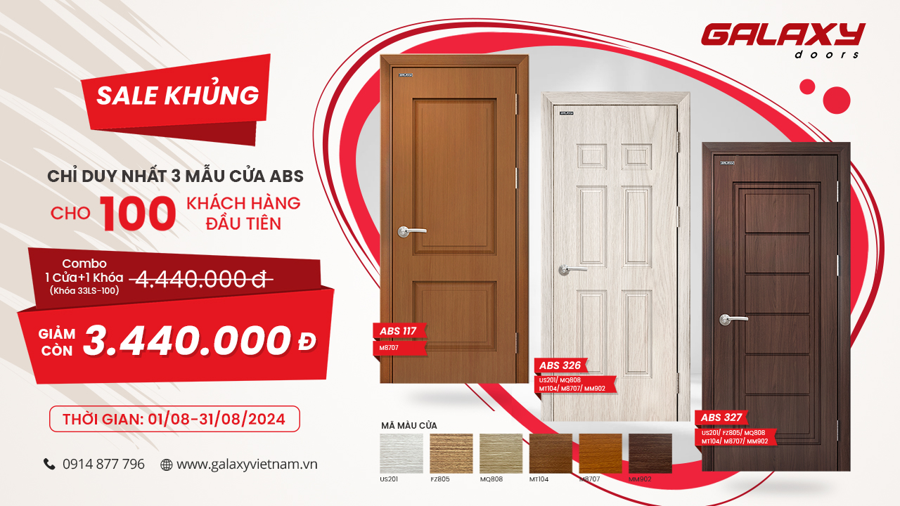 HOT DEAL THÁNG 8 CÙNG GALAXY DOORS