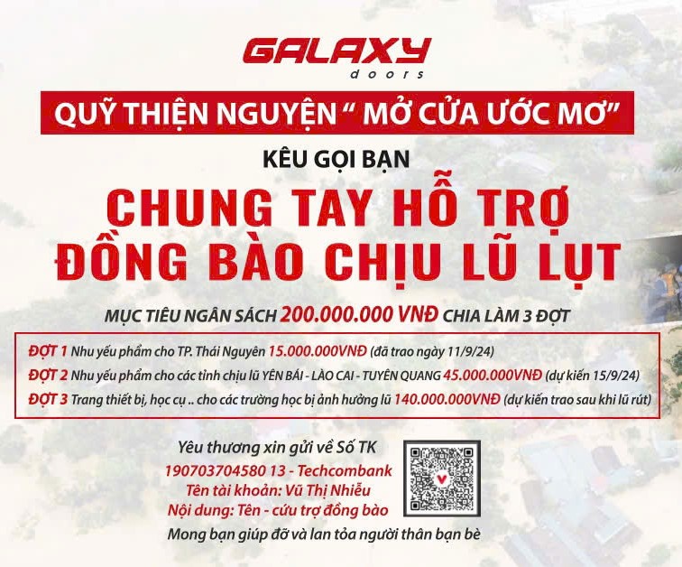 LỜI KÊU GỌI CHUNG TAY HỖ TRỢ ĐỒNG BÀO CHỊU ẢNH HƯỞNG LŨ LỤT 2024
