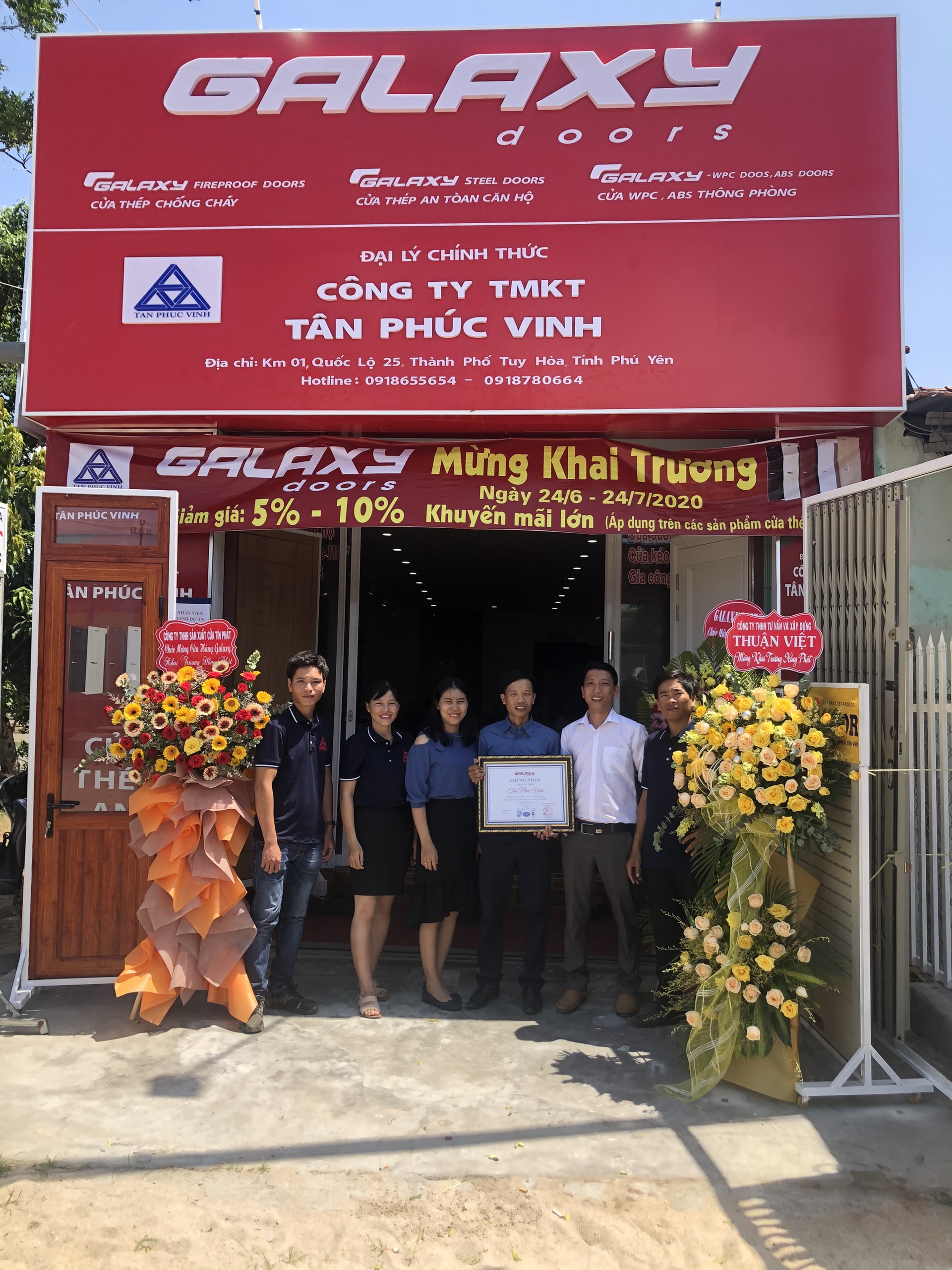 Galaxy Door khai trương Trung tâm phân phối Tân Phúc Vinh tại Tuy Hòa