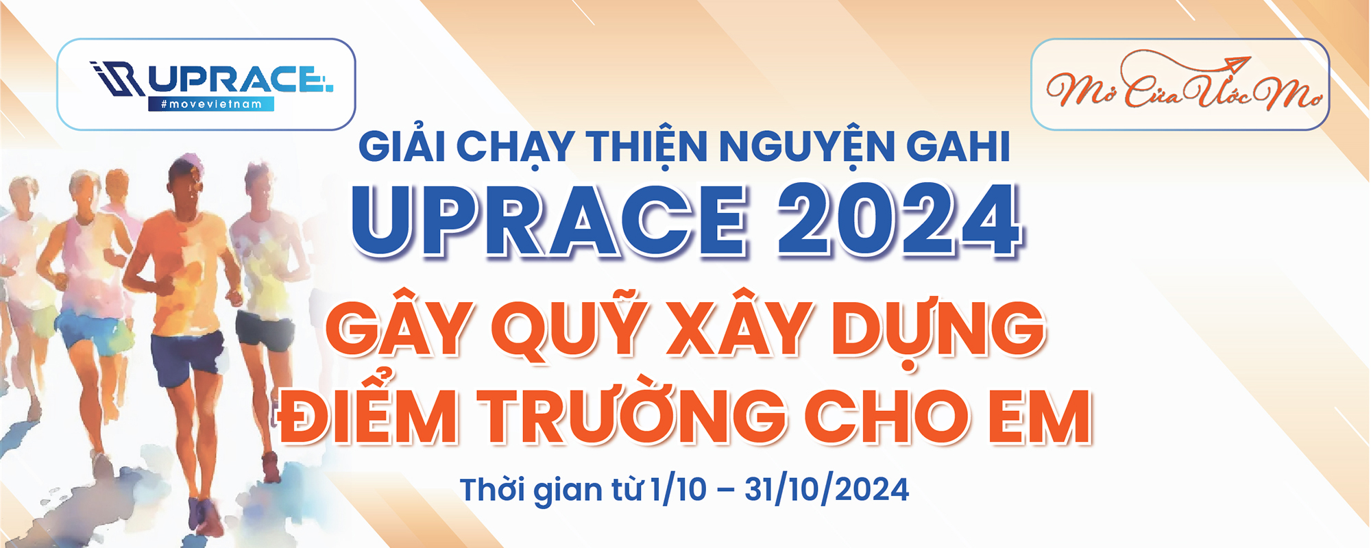 KÊU GỌI GIẢI CHẠY BỘ THIỆN NGUYỆN GAHI-UPRACE2024 "CÙNG EM ĐẾN TRƯỜNG"